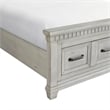 Picket House Furnishings Windom King Storage 5PC Bedroom Set in Antique White