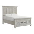 Picket House Furnishings Windom Queen Storage 3PC Bedroom Set in Antique White