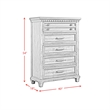 Picket House Furnishings Windom Queen Storage 3PC Bedroom Set in Antique White
