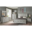 Picket House Furnishings Windom Queen Storage 3PC Bedroom Set in Antique White