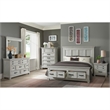 Picket House Furnishings Windom Queen Storage 3PC Bedroom Set in Antique White