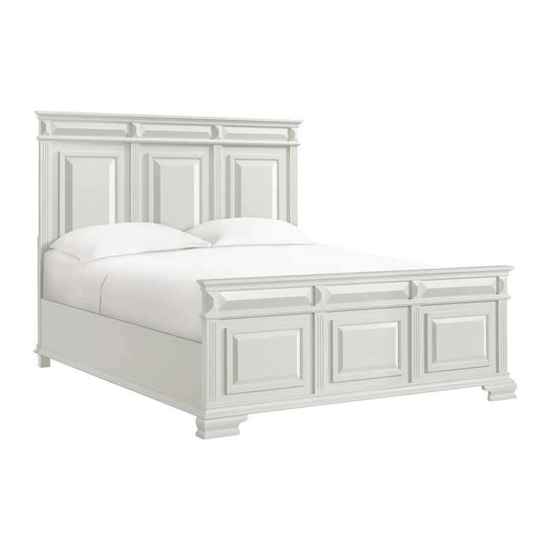 Picket House Furnishings Sumner King Panel 3PC Bedroom Set in Antique White