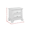Picket House Furnishings Sumner King Panel 3PC Bedroom Set in Antique White