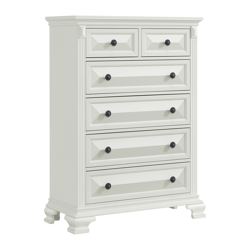 Picket House Furnishings Sumner King Panel 3PC Bedroom Set in Antique White