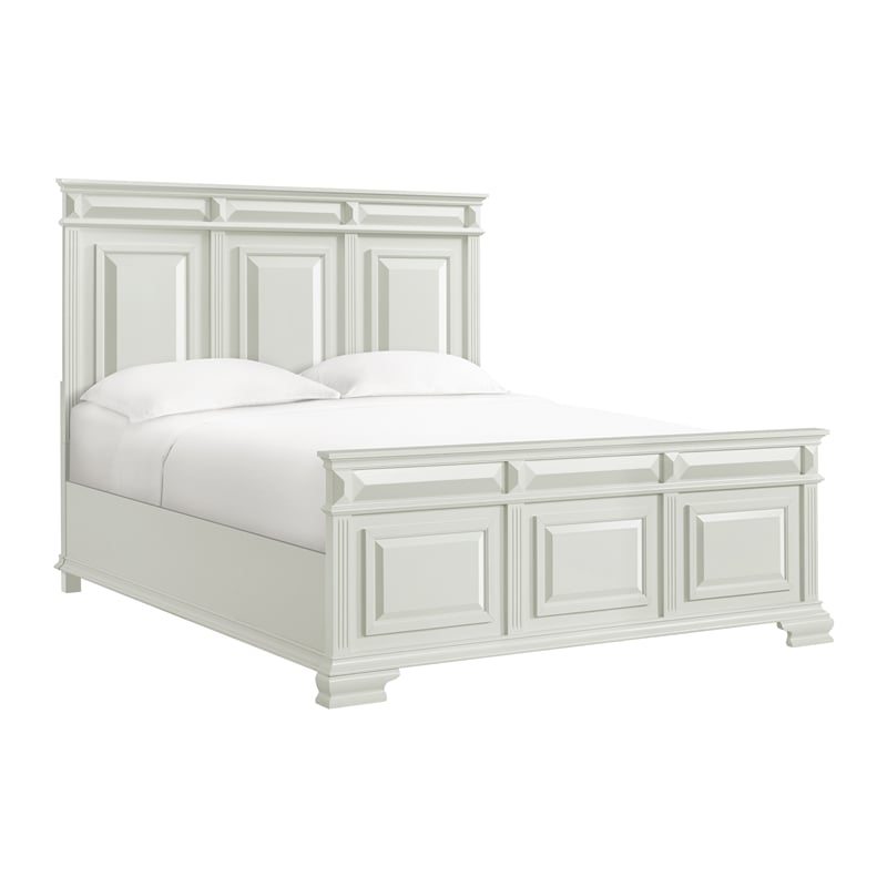 Picket House Furnishings Sumner King Panel 5PC Bedroom Set in Antique White