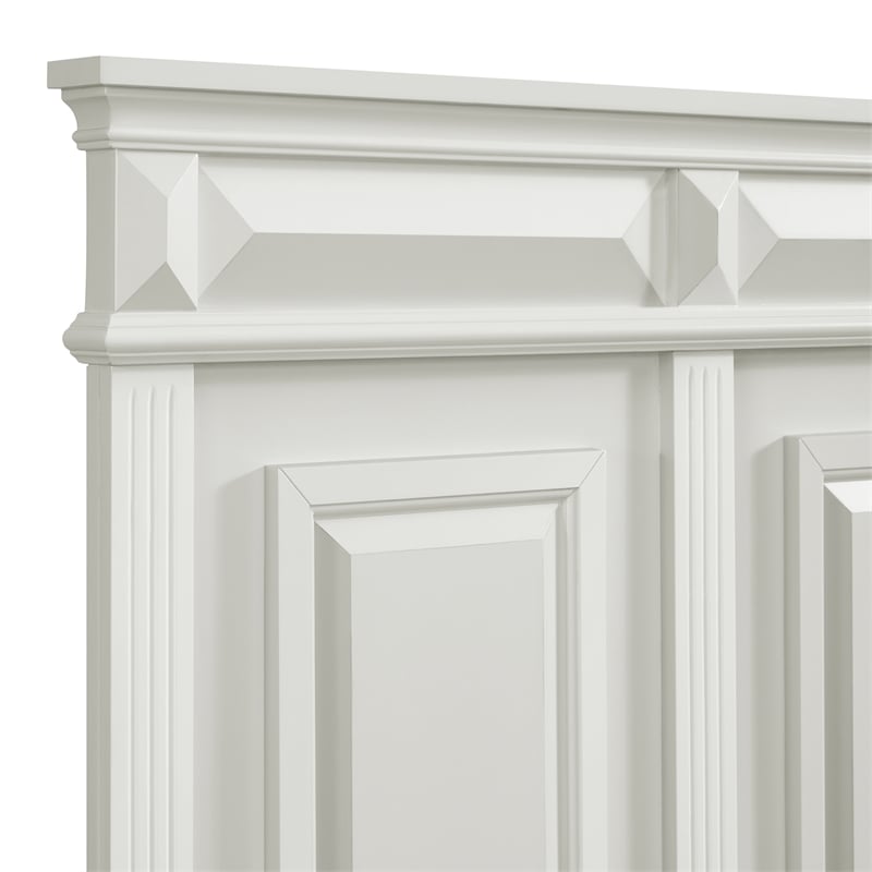 Picket House Furnishings Sumner King Panel 5PC Bedroom Set in Antique White
