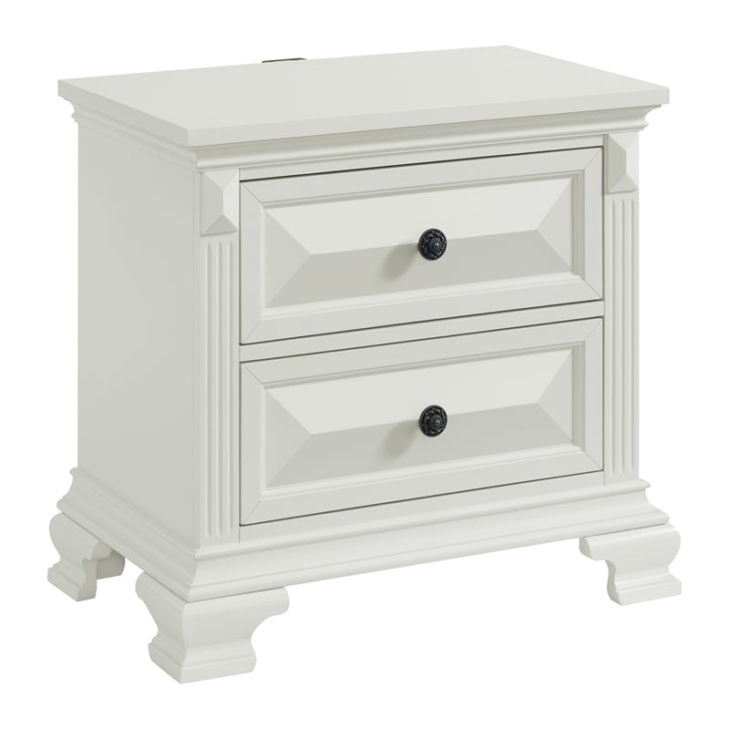 Picket House Furnishings Sumner Queen Panel 3PC Bedroom Set in Antique White