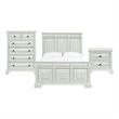 Picket House Furnishings Sumner Queen Panel 3PC Bedroom Set in Antique White