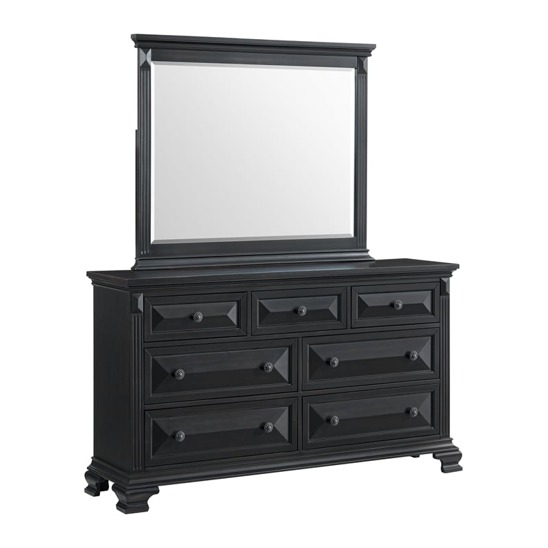 Picket House Furnishings Sumner King Panel 5PC Bedroom Set in Black