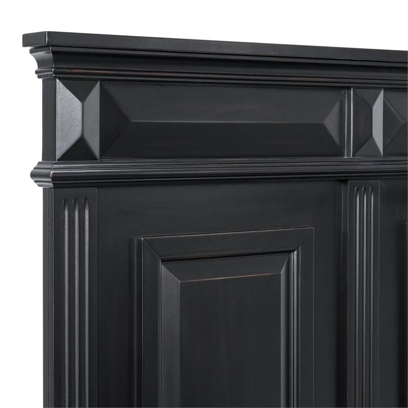 Picket House Furnishings Sumner Queen Panel 3PC Bedroom Set in Black