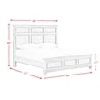 Picket House Furnishings Emiko King Panel 3PC Bedroom Set in Light Gray
