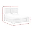 Picket House Furnishings Argo King Panel 5PC Bedroom Set with LED in Gray