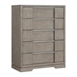 Picket House Furnishings Argo King Panel 5PC Bedroom Set with LED in Gray