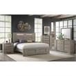 Picket House Furnishings Argo King Panel 5PC Bedroom Set with LED in Gray