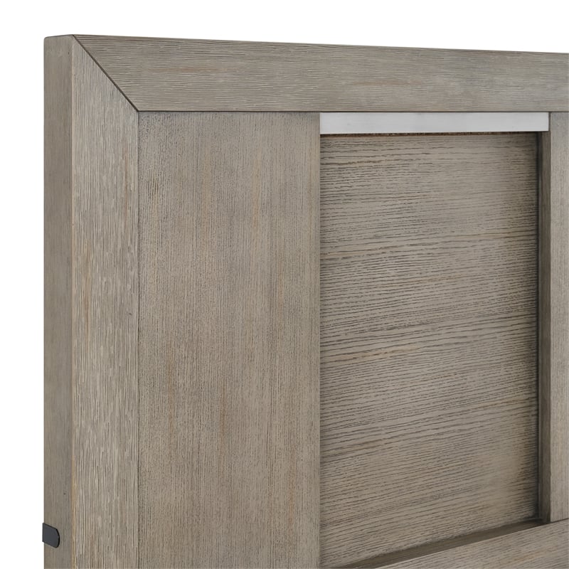 Picket House Furnishings Argo King Panel 5PC Bedroom Set with LED in Gray