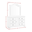 Picket House Furnishings Conaughey  King Panel 5PC Bedroom Set in White
