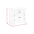Picket House Furnishings Conaughey  King Panel 5PC Bedroom Set in White