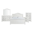Picket House Furnishings Conaughey  King Panel 5PC Bedroom Set in White