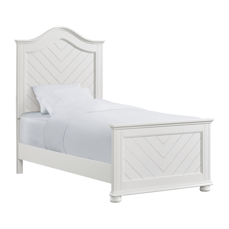 Picket House Furnishings Conaughey Twin Panel 5PC Bedroom Set in White