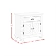 Picket House Furnishings Conaughey Twin Panel 5PC Bedroom Set in White