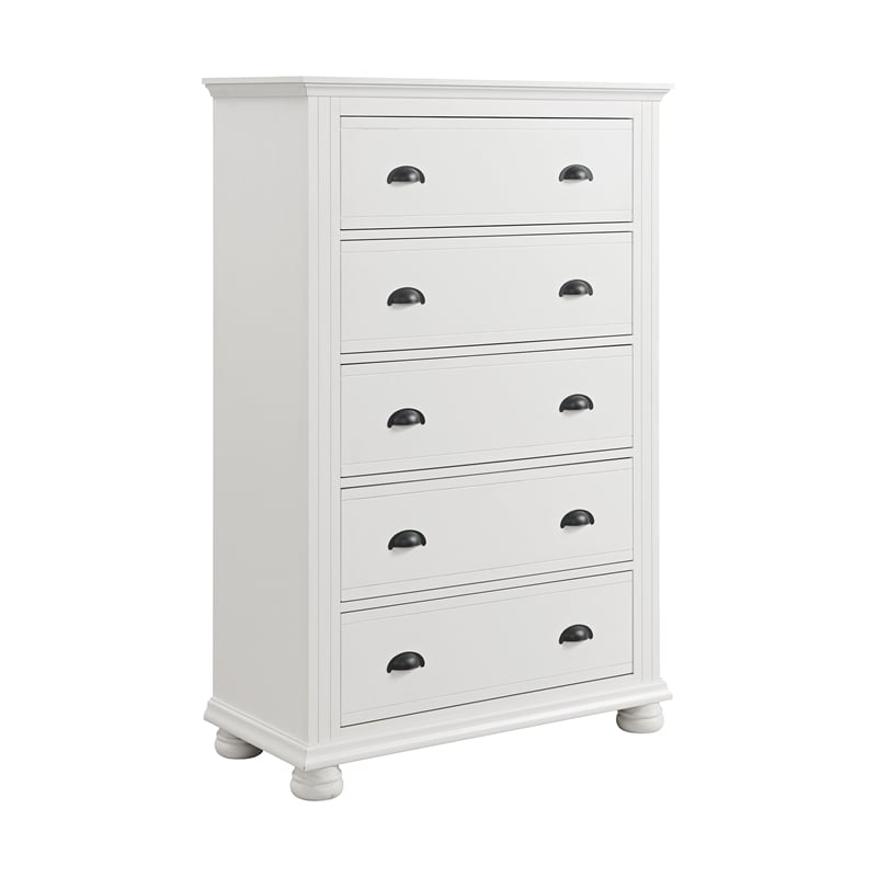 Picket House Furnishings Conaughey Twin Panel 5PC Bedroom Set in White