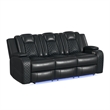 Picket House Furnishings Amias  3PC Living Room Set in Pebble Black