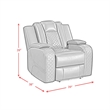 Picket House Furnishings Amias  3PC Living Room Set in Pebble Black