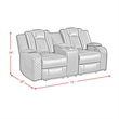 Picket House Furnishings Amias  3PC Living Room Set in Pebble Black