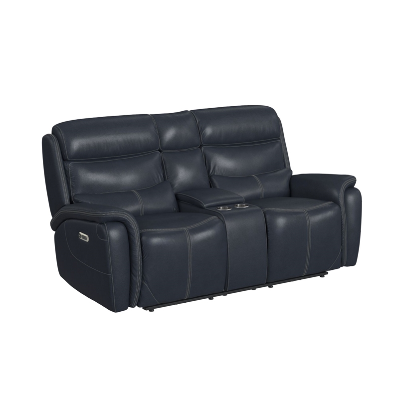Picket House Furnishings Florin  2PC Living Room Set in Pebble Navy
