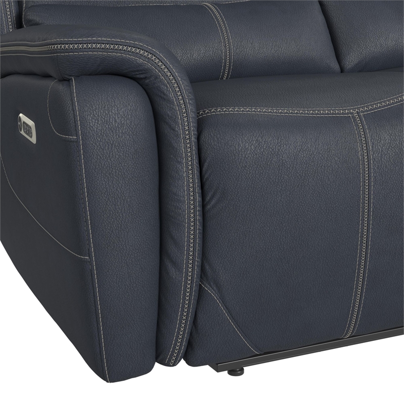 Picket House Furnishings Florin  2PC Living Room Set in Pebble Navy