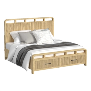 Picket House Furnishings Woodridge King Storage Bed in Natural