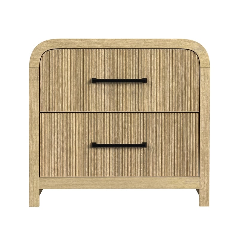 Picket House Furnishings Woodridge 2-Drawer Nightstand with USB in Natural