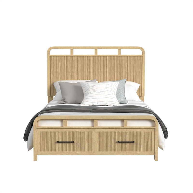Picket House Furnishings Woodridge Queen Storage Bed in Natural