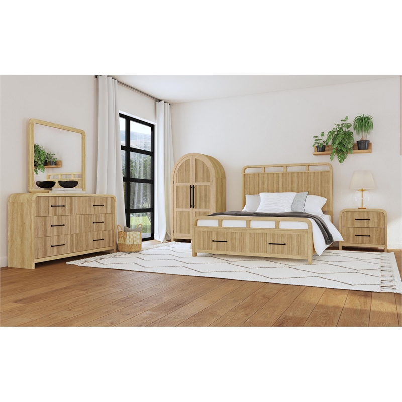 Picket House Furnishings Woodridge Queen Storage Bed in Natural