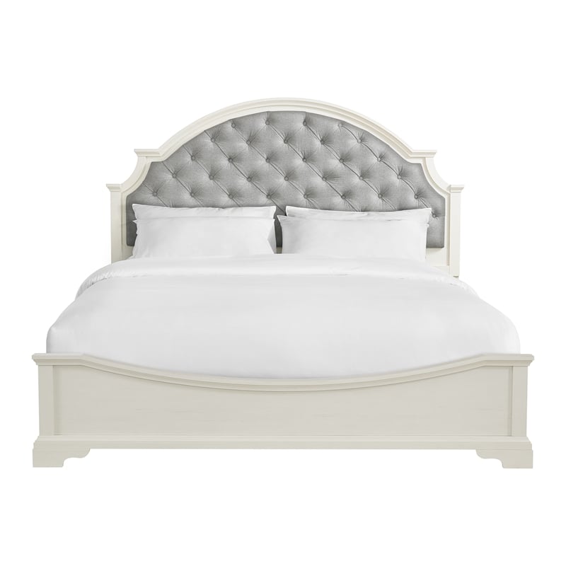 Picket House Furnishings Ulysses Youth King UPH Bed in White