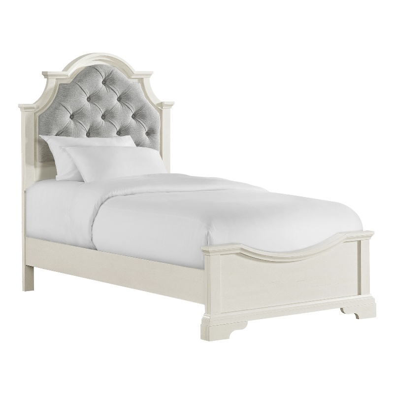 Picket House Furnishings Ulysses Youth Twin UPH Bed in White