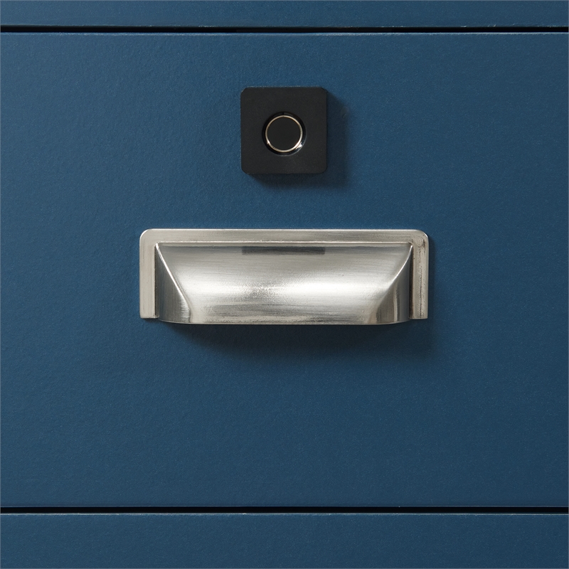 Picket House Furnishings Azura Nightstand with Electronic Features in Blue