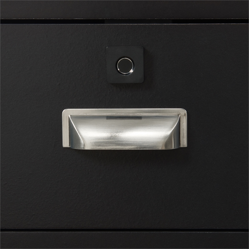 Picket House Furnishings Azura Nightstand with Electronic Features in Black