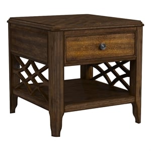 Picket House Furnishings Stark End Table in Cherry