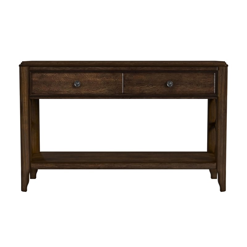Picket House Furnishings Stark Sofa Table in Cherry