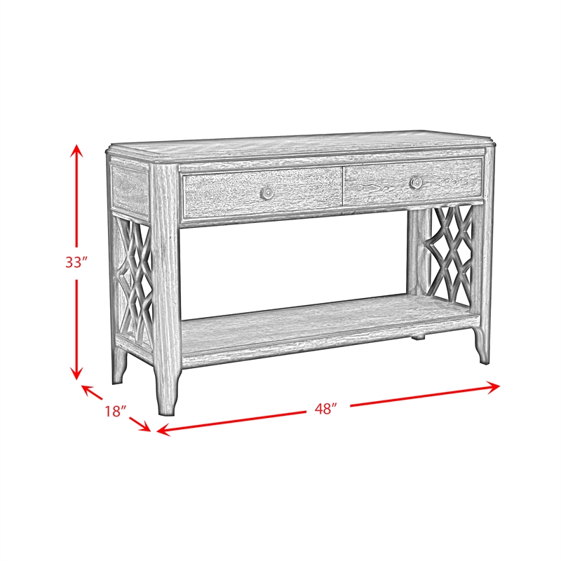 Picket House Furnishings Stark Sofa Table in Cherry