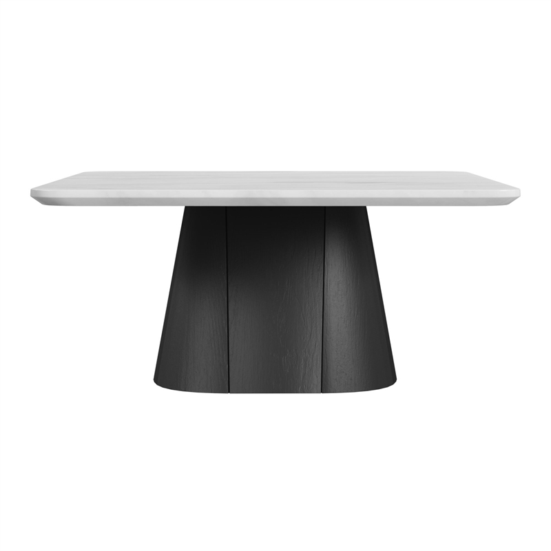 Picket House Furnishings Yuri Coffee Table in White and Black