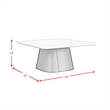 Picket House Furnishings Yuri Coffee Table in White and Black