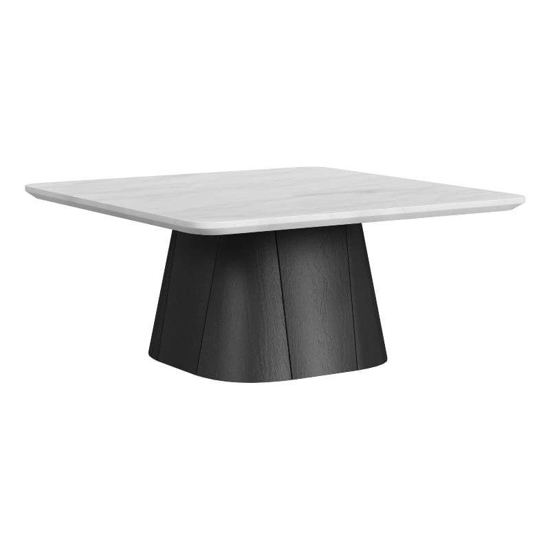 Picket House Furnishings Yuri Coffee Table in White and Black