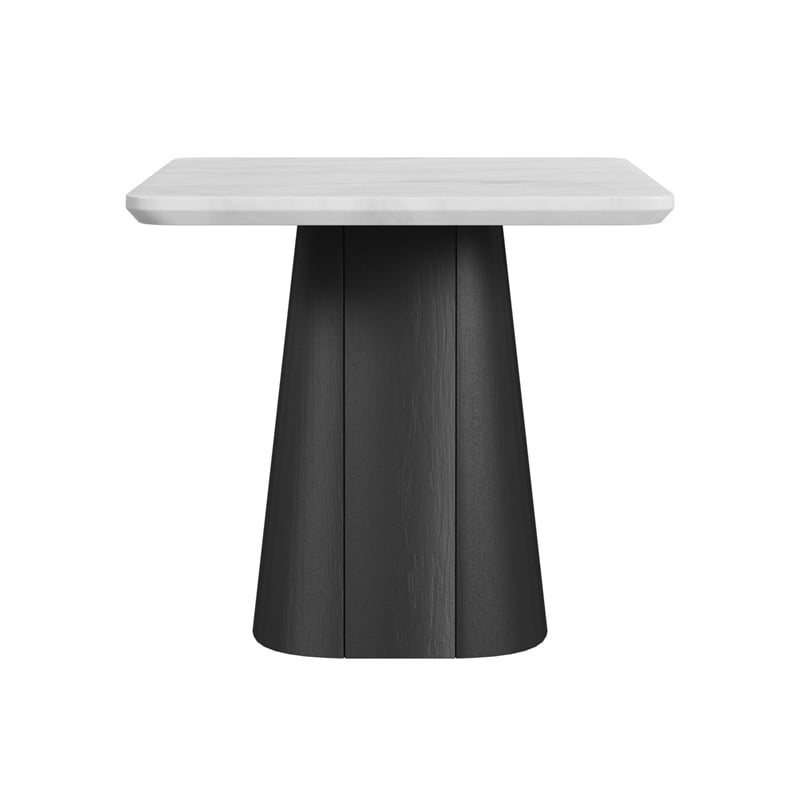 Picket House Furnishings Yuri End Table in White and Black