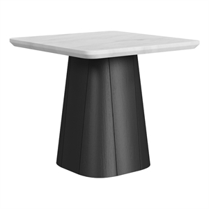 Picket House Furnishings Yuri End Table in White and Black