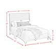 Picket House Furnishings Clare Queen UPH Bed with Grey Fabric in Almond