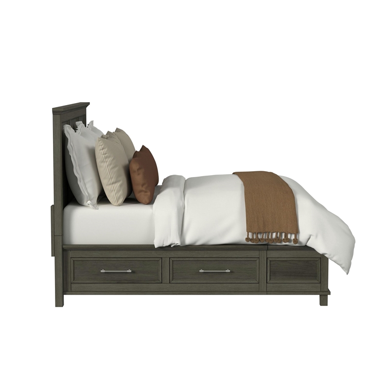 Picket House Furnishings Henrik King Storage Bed in Gray