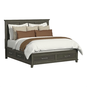 Picket House Furnishings Henrik King Storage Bed in Gray