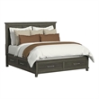 Picket House Furnishings Henrik King Storage Bed in Gray
